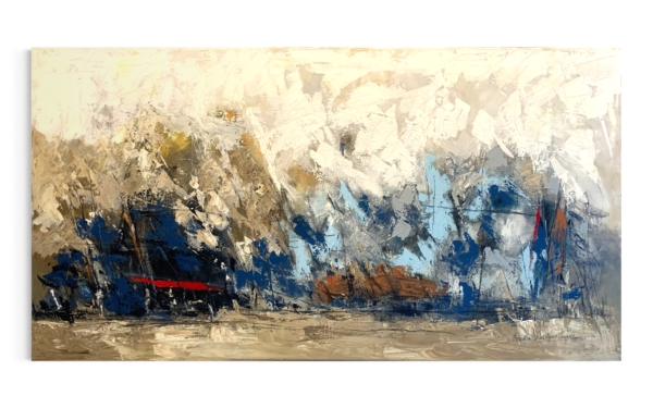 Verónica Rodríguez - Abstracto Azul Rojo II