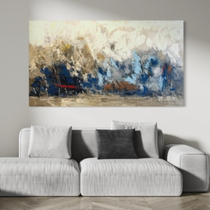 Verónica Rodríguez – Abstracto Azul Rojo II