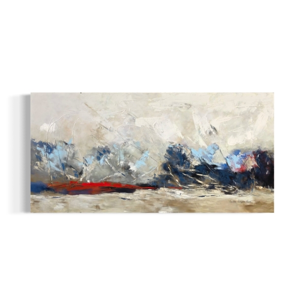 Verónica Rodríguez - Abstracto Azul Rojo