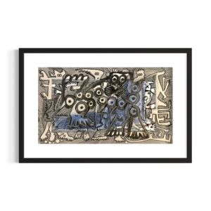 Totoy Zamudio – 08, óleo sobre papel 75×75 cm, disponible en Galería Arte Marco