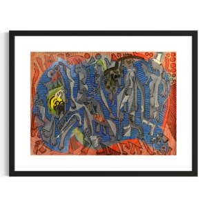 Totoy Zamudio – 15, óleo sobre papel 142 × 110 cm, disponible en Galería Artemarco