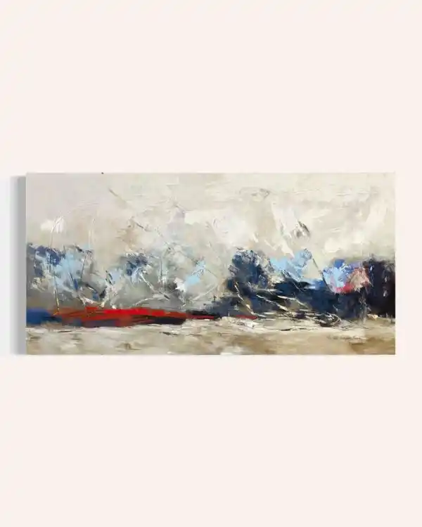 Verónica Rodríguez - Abstracto Azul Rojo